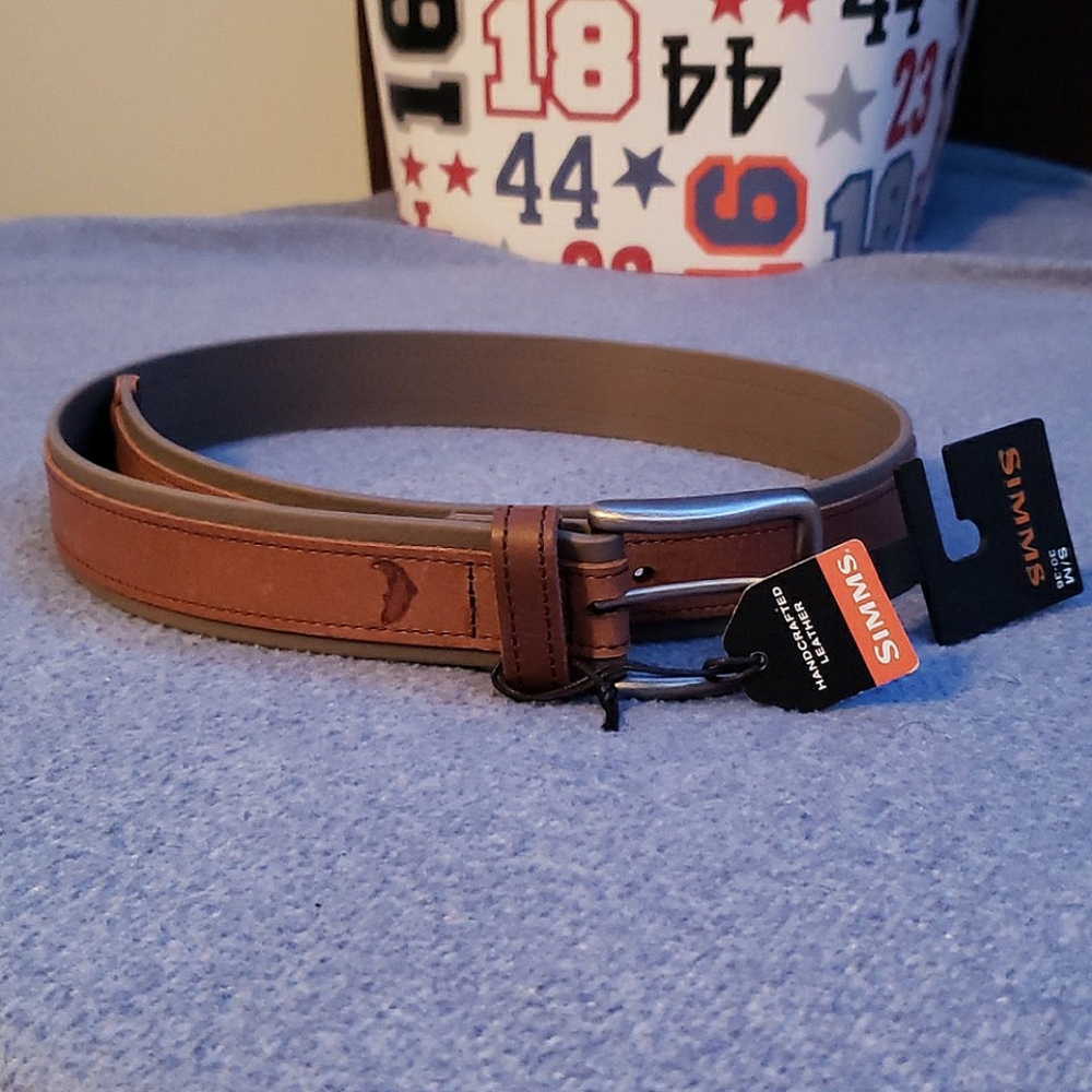 Simms Men's Handcrafted Leather Belt